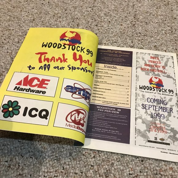 Official Woodstock 99 Festival Program NEAR MINT CONDITION (Road Trips Magazine) - Picture 6 of 6